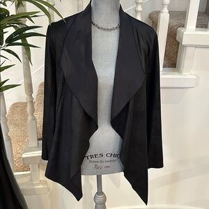 Me (France) black faux suede cardigan